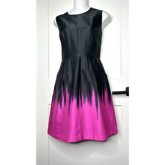 MILLY OMBRE PINK "COCO"‎ SHORT DRESS GLAM SATIN SZ 2 - Picture 6 of 6